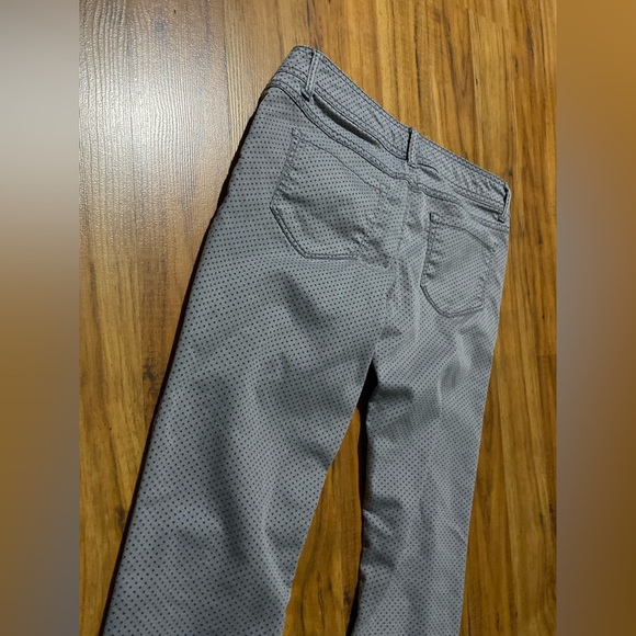 SO Juniors Skinny Jeans Gray Polka Dot Size 7 - Picture 7 of 11